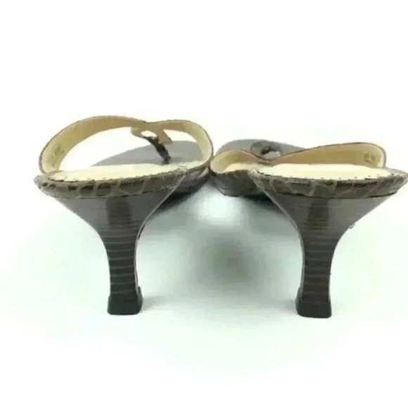 New CL Laundry Heels Sz 9 40 Jita Snakeskin Print - Picture 3 of 8